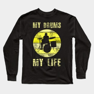 My Drums Retro Long Sleeve T-Shirt